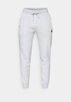 CENTRE TAPERED - Pantalones deportivos - light grey melange