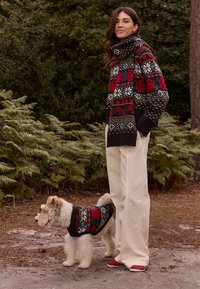 Next Sciarpa - chocolate brown fairisle