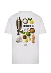 Mister Tee THE WEEKEND KIT  - Triko s potiskem - white