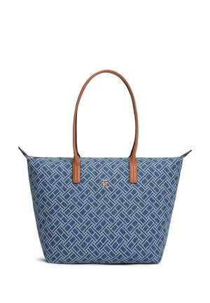 POPETTE TOTE DENIM FLAG - Veľká kabelka - blue denim