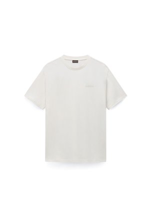 Napapijri, YOURTE SS OLIVE NIGHT - T-shirt con stampa - white whisper