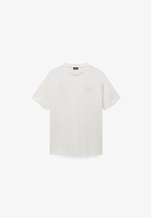 Napapijri, YOURTE SS OLIVE NIGHT - Camiseta estampada - white whisper