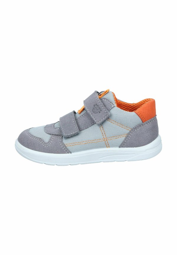 Lauflernschuh - hellgrau graphit orange