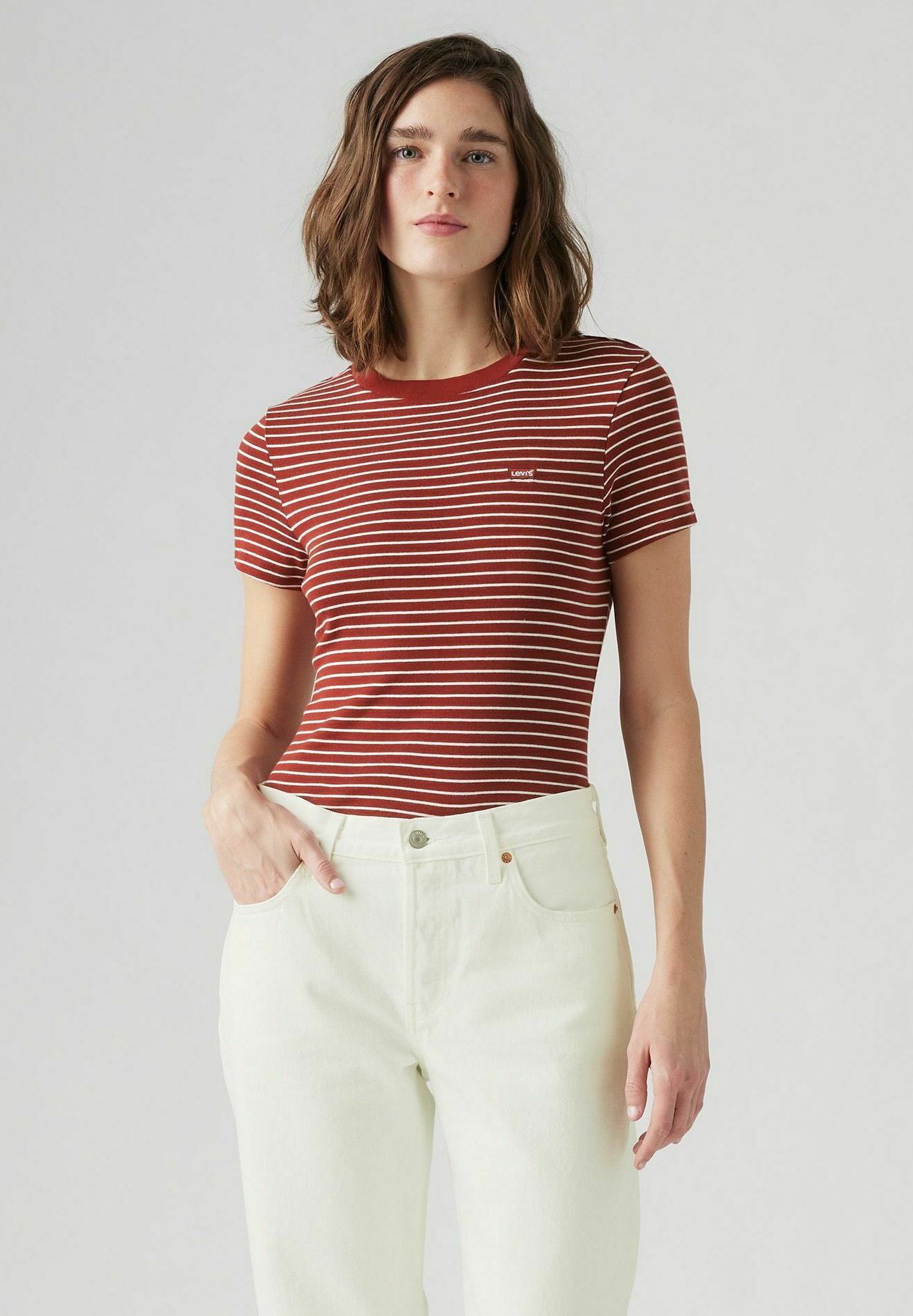 Levi's® ESSENTIAL HM Camiseta básica caviar/rojo jaspeado