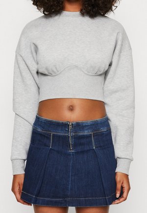 Collegepaita - mottled light grey