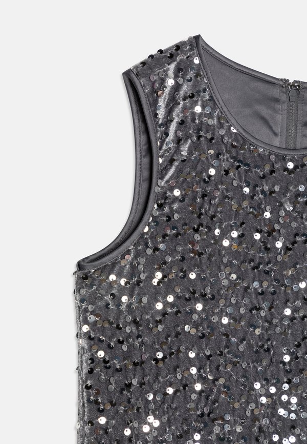 JUNIOR SEQUINS - Cocktail dress / Party dress - silver3