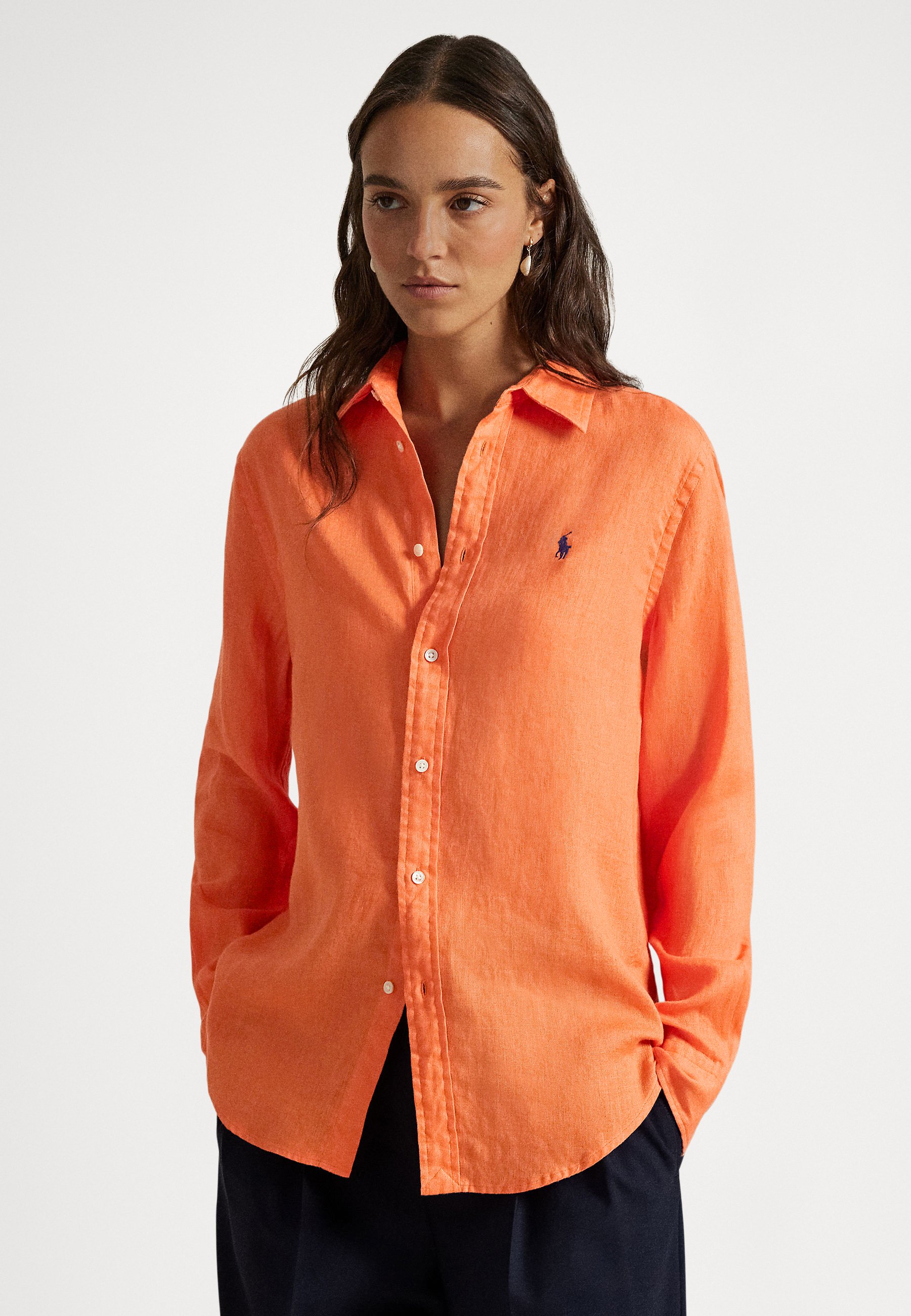 Polo Ralph Lauren CLASSIC FIT LINEN SHIRT - Button-down blouse - true orange /orange - Zalando.co.uk Polo Ralph Lauren CLASSIC FIT LINEN SHIRT - Button-down blouse - true orange /orange - Zalando.co.uk
