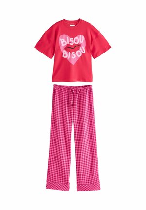 SET - Yöasusetti - pink bisou bisou