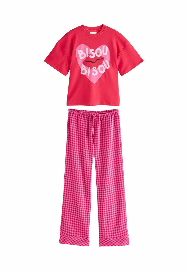 Next SET - Set lenjerie de noapte - pink bisou bisou
