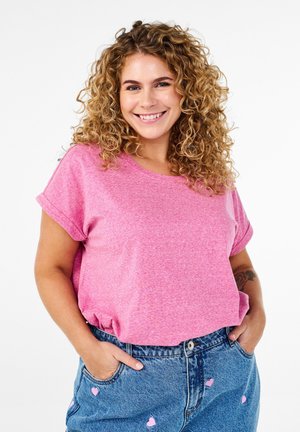 Basic T-shirt - raspberry rose mel