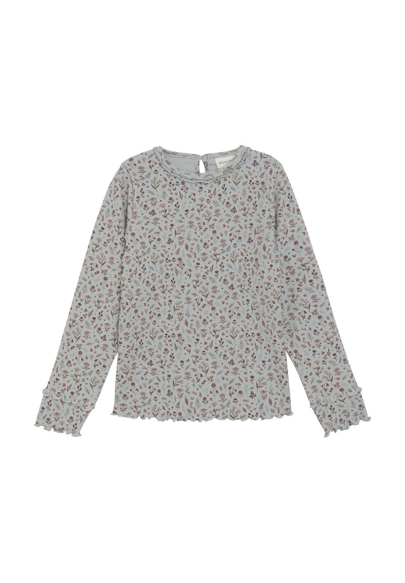 Minymo Langarmshirt - puritan gray