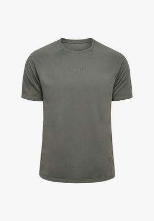Hummel, HUMMEL HMLMOMENTUM T-SHIRT S/S - T-shirts basic - castor gray