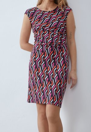 Vestido de tubo - multi-coloured