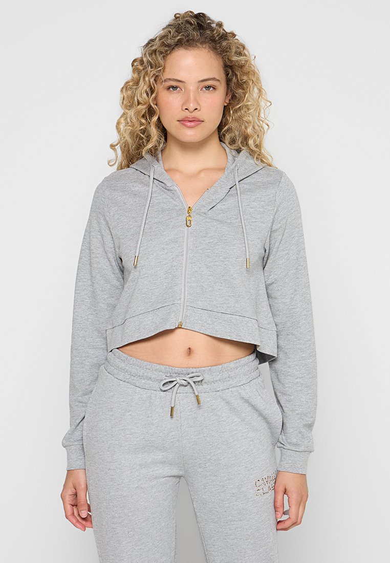 Cavalli Class Sweater met rits grijs Cavalli Class Sweater met rits grijs