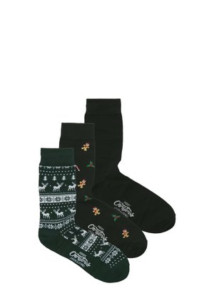 CHRISTMAS MISTLETOE GIFTBOX 3PACK - Sokken - black/scarab/black
