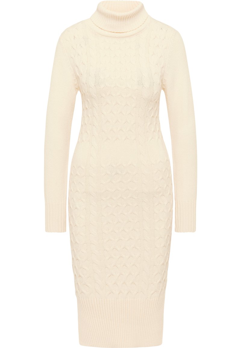 faina Gebreide jurk beige faina Gebreide jurk beige