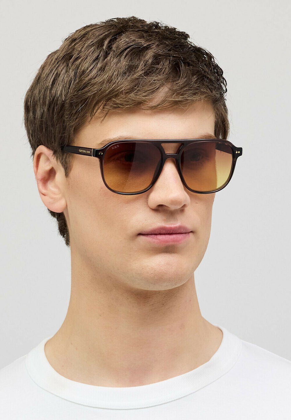 Kapten & Son ZURICH OVERSIZE SMALL - Zonnebril - mocha gradient