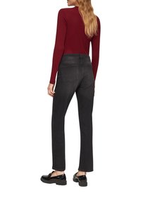 s.Oliver MIT MUSCHELKANTE - Long sleeved top - rubinrot