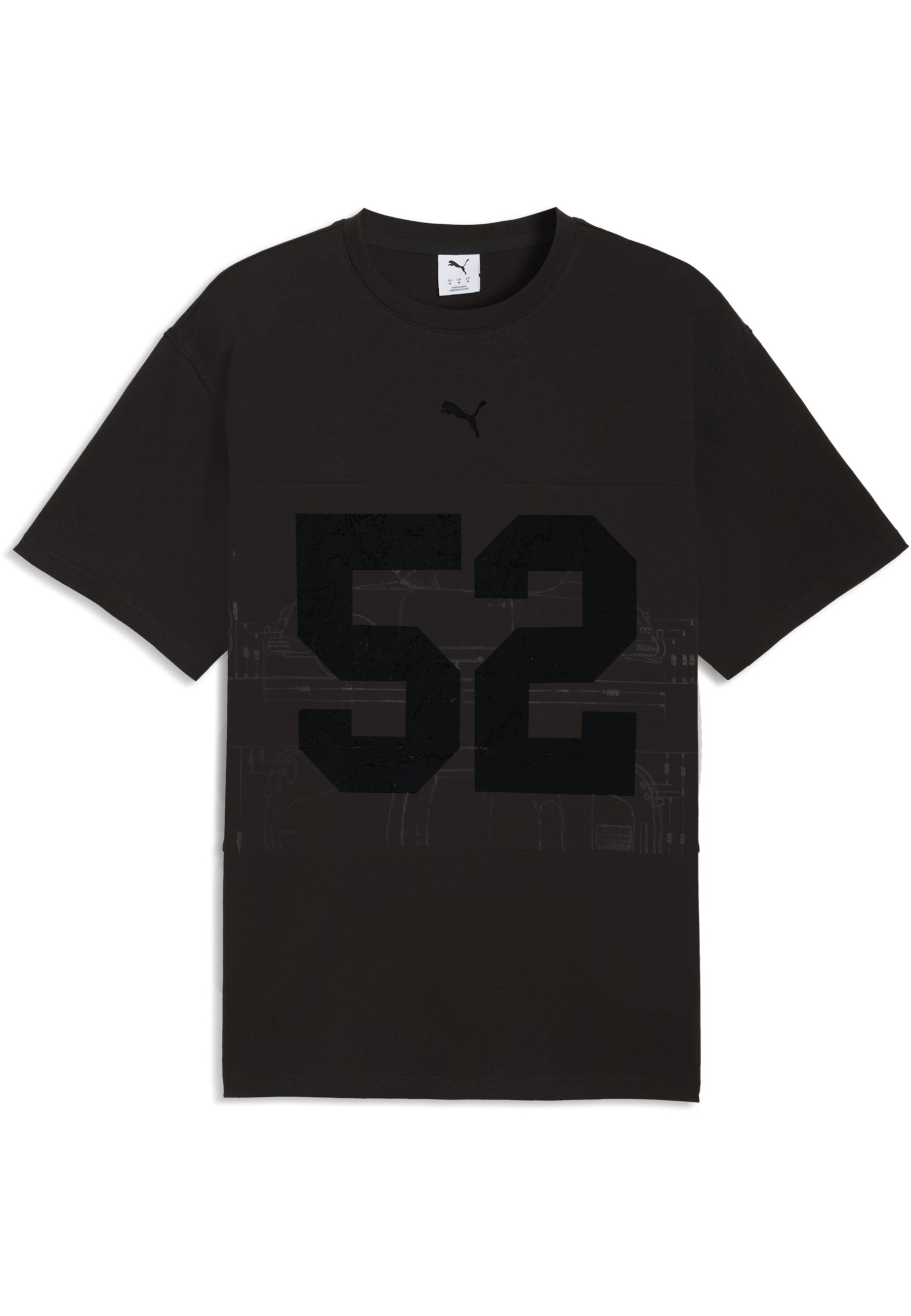 Puma PORSCHE LEGACY LIFESTYLE TRIKOT - Triko s potiskem - black