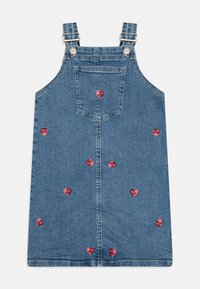 ONLY MINI - KMGKLARA HEART SPENCER DRESS  - Dongerikjole - light blue denim Miniatyrbilde 1