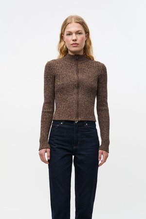 BLAISE - Gilet - chocolate/brindle