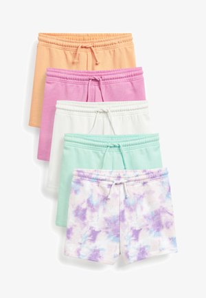 Shorts - pink blue green white tie dye