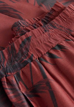 Next WIDE LEG - Pantalones - brown palm print