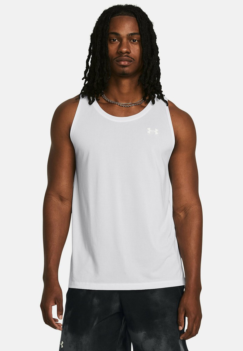 Under Armour - LAUNCH SINGLET - Top - white, Zväčšiť