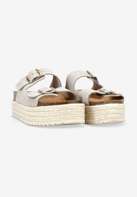 Bosanova CON PLATAFORMA - Mules de tacón - beige