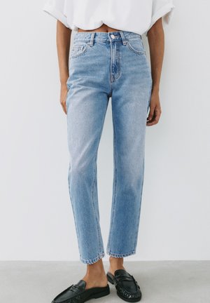 PULL&BEAR, Mom Jeans - blue denim