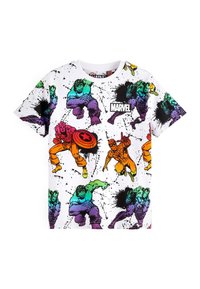 Next SHORT SLEEVE MARVEL AVENGERS T-SHIRT - T-shirt med print - white ...