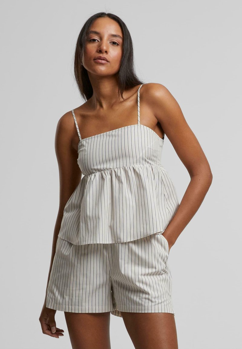 Urban Classics STRIPED CAMI - Topper - cloud white