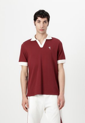 V NECK - Polo shirt - red