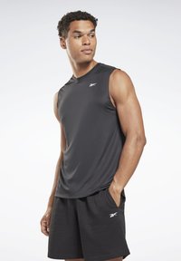 Reebok TRAIN SLEEVELESS TECH T-SHIRT - Top - night black