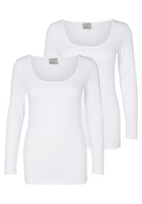 2ER PACK - T-shirt à manches longues - bright white