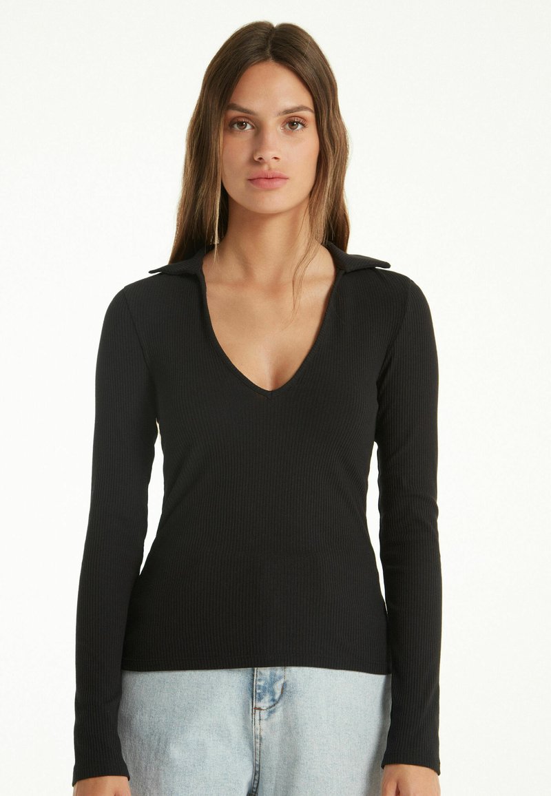 Tezenis T-shirt à manches longues - schwarz black/noir - ZALANDO.FR