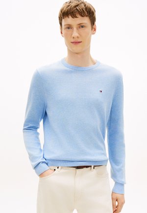 ESSENTIAL CREW NECK - Svetrík - vessel blue heather