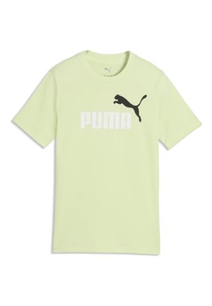Vaaleanvihreä lyhythihainen t-paita, jossa on musta Puma-logo ja valkoinen "PUMA"-teksti rinnassa.
