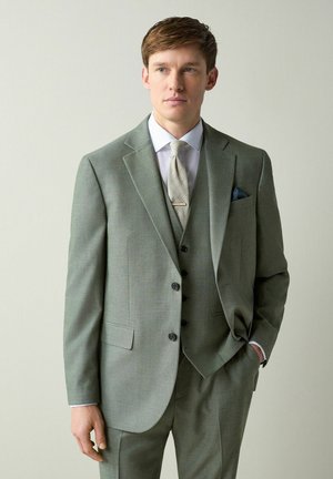 TEXTURED-REGULAR FIT - Anzugsakko - green