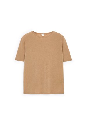 ARKET, ARKET PURE CASHMERE TOP - T-shirt basique - camel