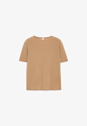 ARKET, ARKET PURE CASHMERE TOP - T-shirt basique - camel
