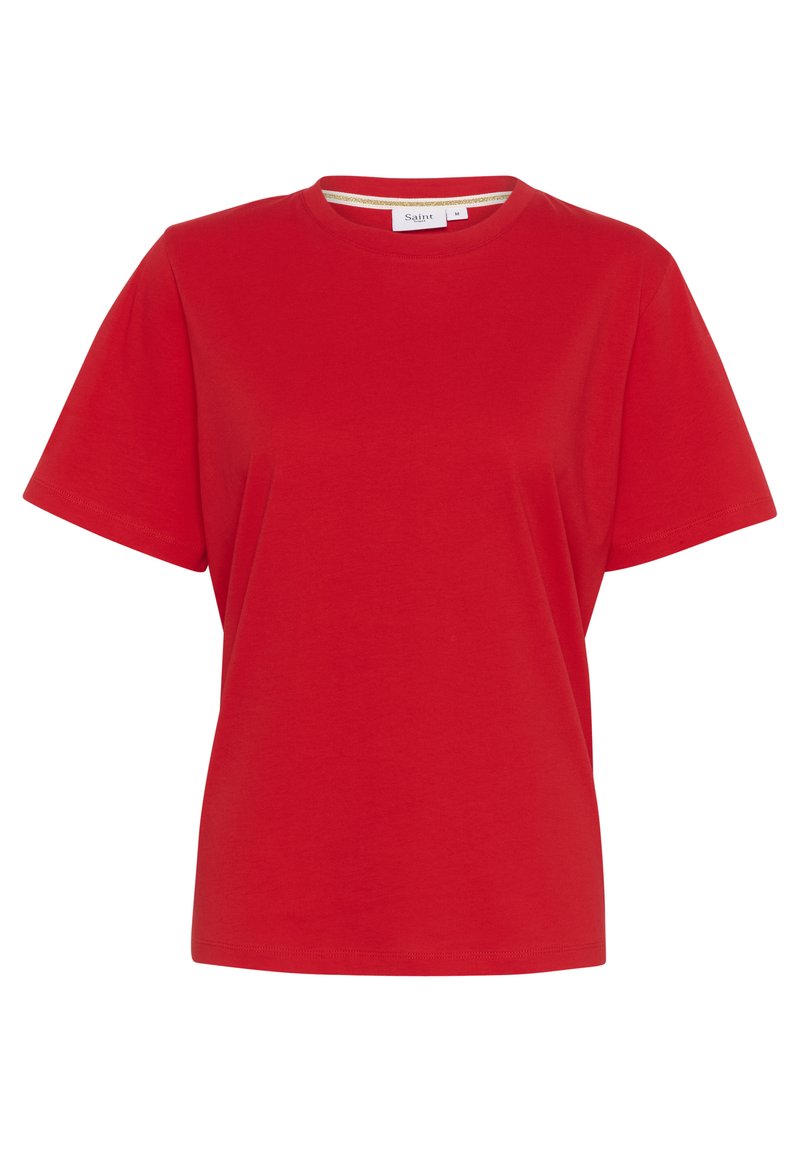 Saint Tropez T-shirt basic rood Saint Tropez T-shirt basic rood