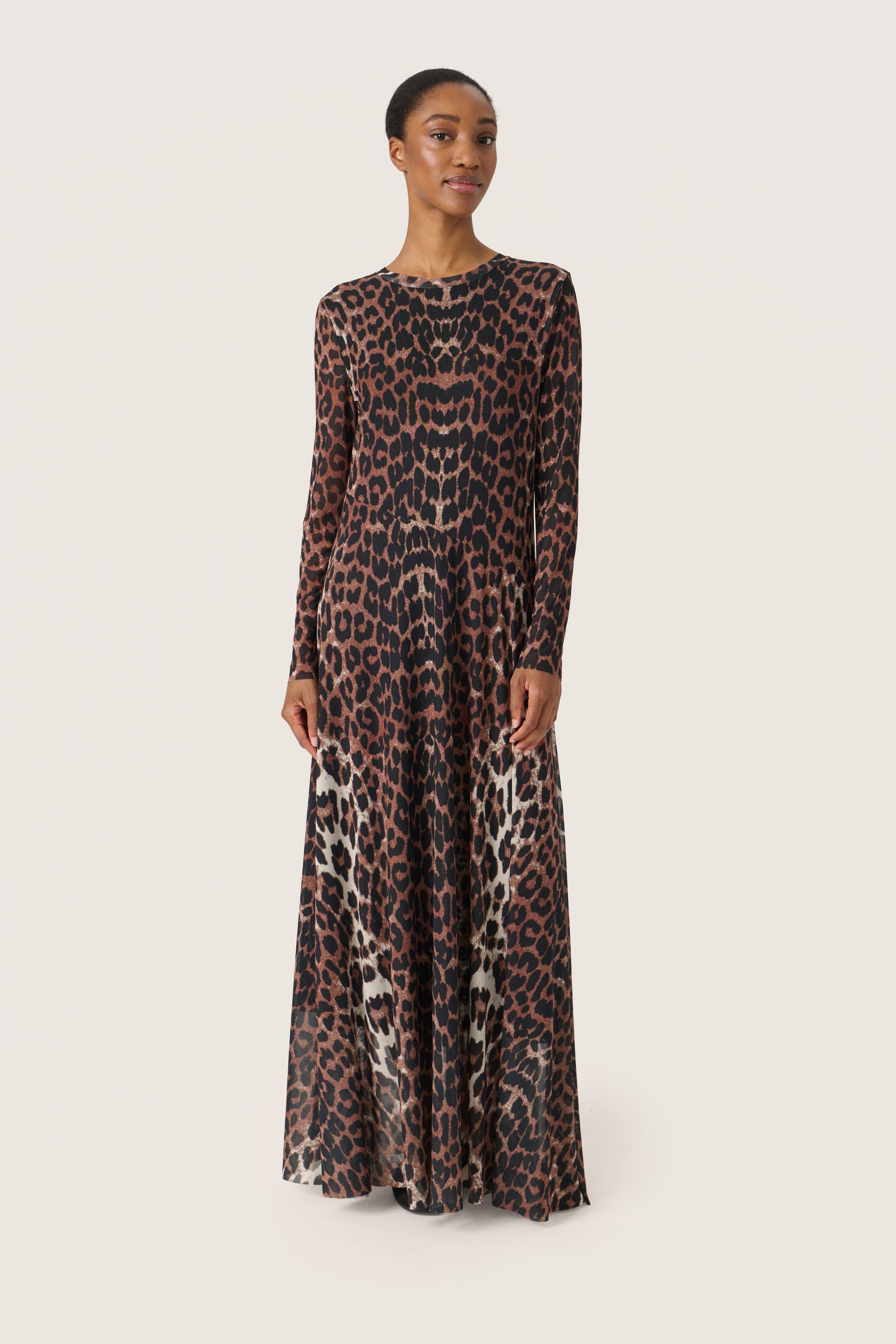 Soaked in Luxury VARINE - Maxi dress - leopard pattern/dark brown -  Zalando.ie