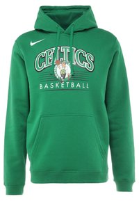 Zielona bluza z kapturem wykonana z mieszanki bawełny. Posiada kieszeń kangurkową, kaptur z troczkami oraz nadrukowaną grafikę "Celtics Basketball" z przodu.