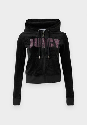 Juicy Couture IMPACT EVY HOODIE - Cipzáras pulóver - black