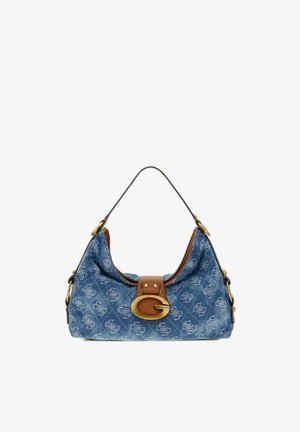Guess, CAMDEN TOP ZIP SHOULDER BAG - Handtasche - denim logo