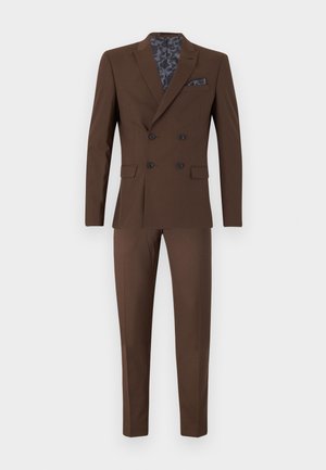 Isaac Dewhirst THE FASHION PEAK SLIM SUIT - Costum - coffee