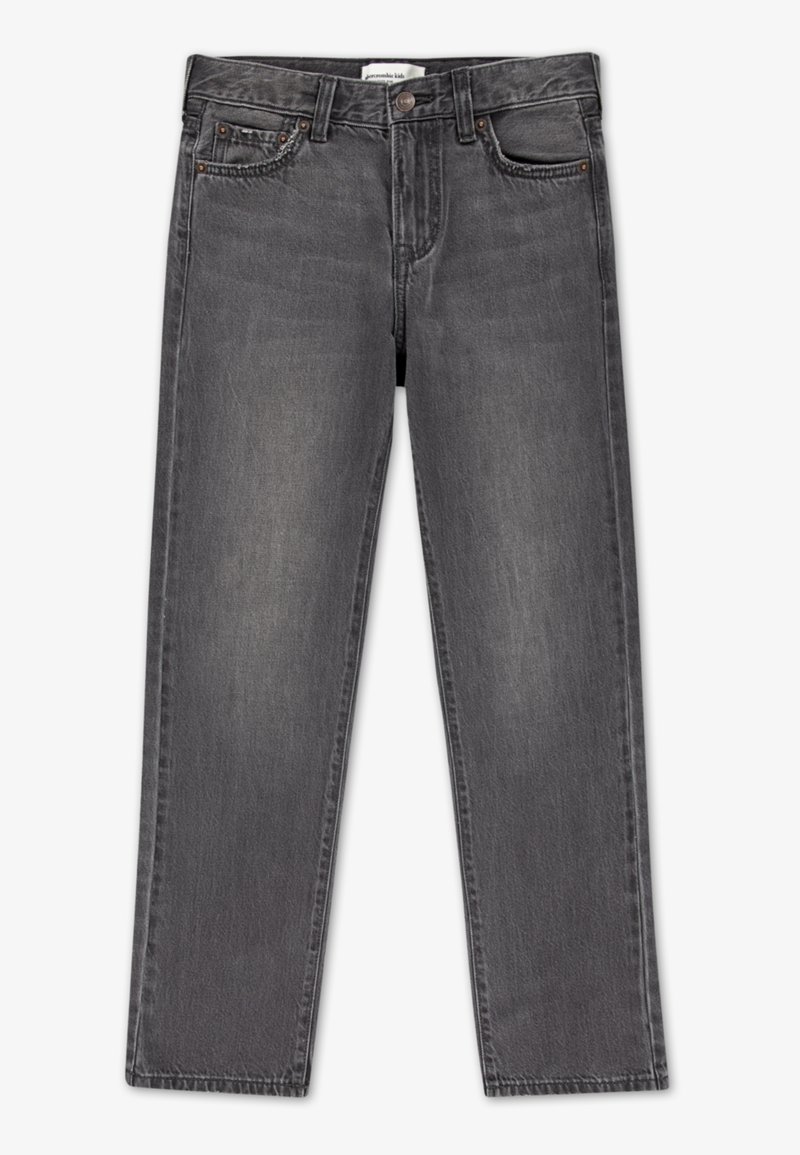Abercrombie & Fitch LOOSE FIT  - Vaqueros rectos - dark grey