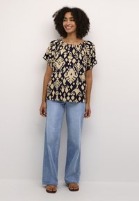 Kaffe ULLA RELAXED FIT - Bluse - midnight   sand print