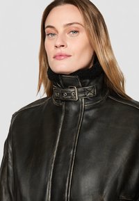 Samsøe Samsøe MEADOW  - Bomber Jacket - washed black olive